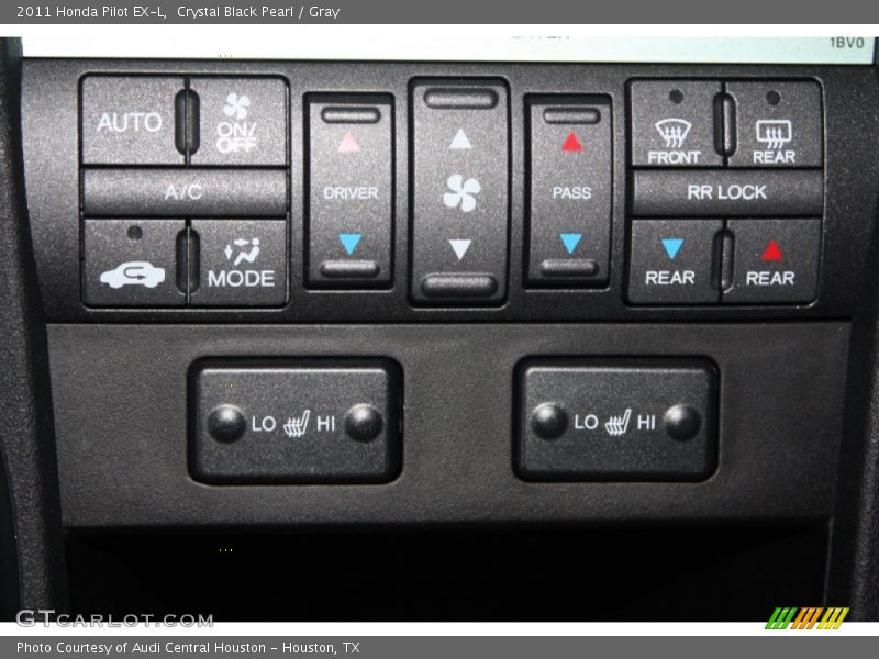 Crystal Black Pearl / Gray 2011 Honda Pilot EX-L