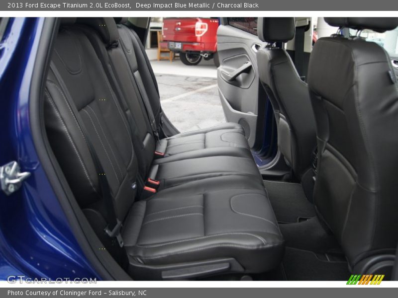 Deep Impact Blue Metallic / Charcoal Black 2013 Ford Escape Titanium 2.0L EcoBoost