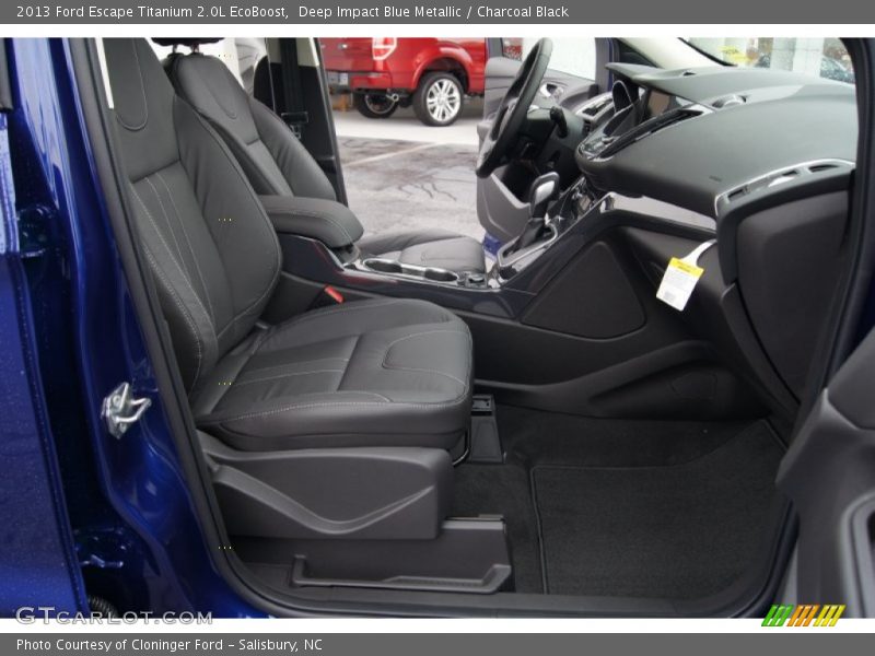 Deep Impact Blue Metallic / Charcoal Black 2013 Ford Escape Titanium 2.0L EcoBoost