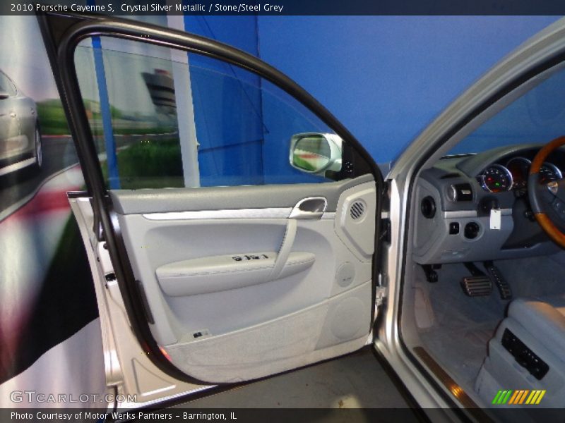 Crystal Silver Metallic / Stone/Steel Grey 2010 Porsche Cayenne S