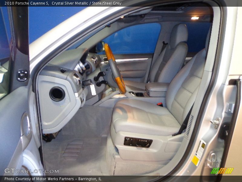 Crystal Silver Metallic / Stone/Steel Grey 2010 Porsche Cayenne S