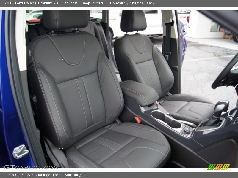 Deep Impact Blue Metallic / Charcoal Black 2013 Ford Escape Titanium 2.0L EcoBoost