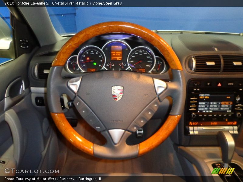Crystal Silver Metallic / Stone/Steel Grey 2010 Porsche Cayenne S