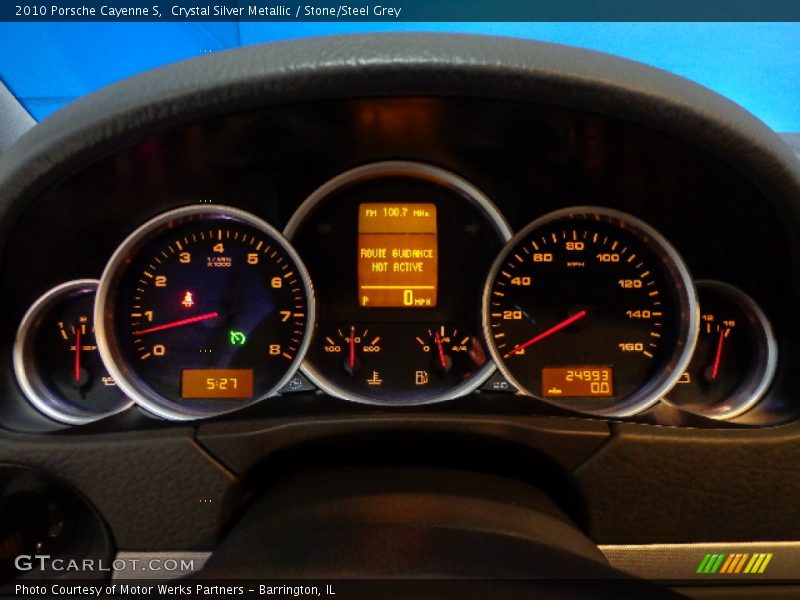 Crystal Silver Metallic / Stone/Steel Grey 2010 Porsche Cayenne S