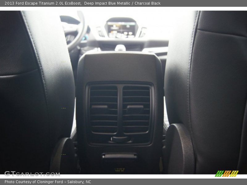 Deep Impact Blue Metallic / Charcoal Black 2013 Ford Escape Titanium 2.0L EcoBoost