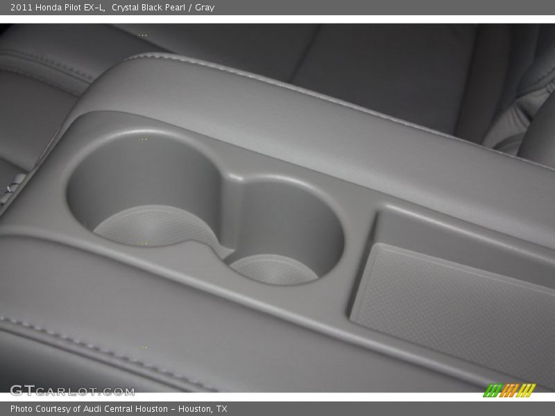 Crystal Black Pearl / Gray 2011 Honda Pilot EX-L