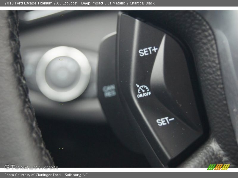 Deep Impact Blue Metallic / Charcoal Black 2013 Ford Escape Titanium 2.0L EcoBoost