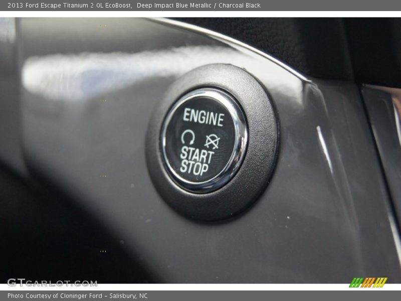 Deep Impact Blue Metallic / Charcoal Black 2013 Ford Escape Titanium 2.0L EcoBoost