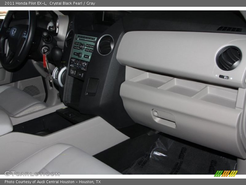 Crystal Black Pearl / Gray 2011 Honda Pilot EX-L