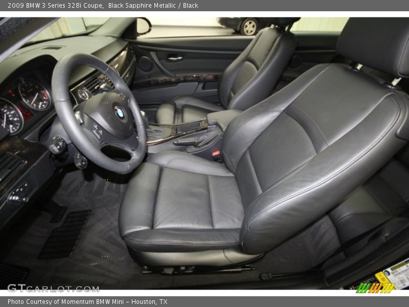 Black Sapphire Metallic / Black 2009 BMW 3 Series 328i Coupe