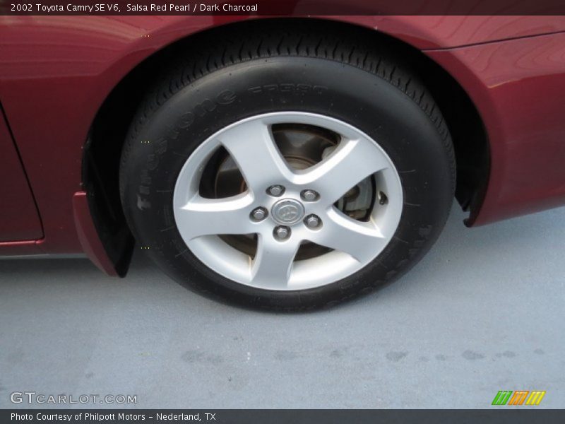 Salsa Red Pearl / Dark Charcoal 2002 Toyota Camry SE V6