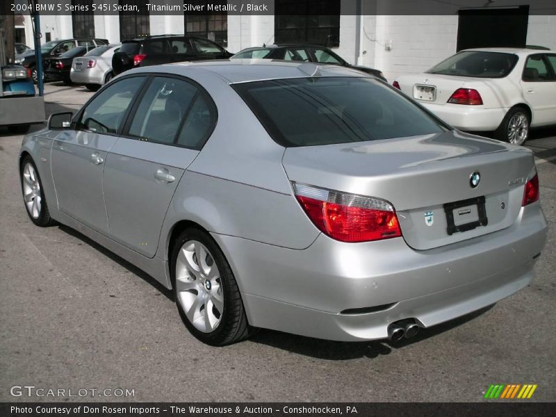 Titanium Silver Metallic / Black 2004 BMW 5 Series 545i Sedan