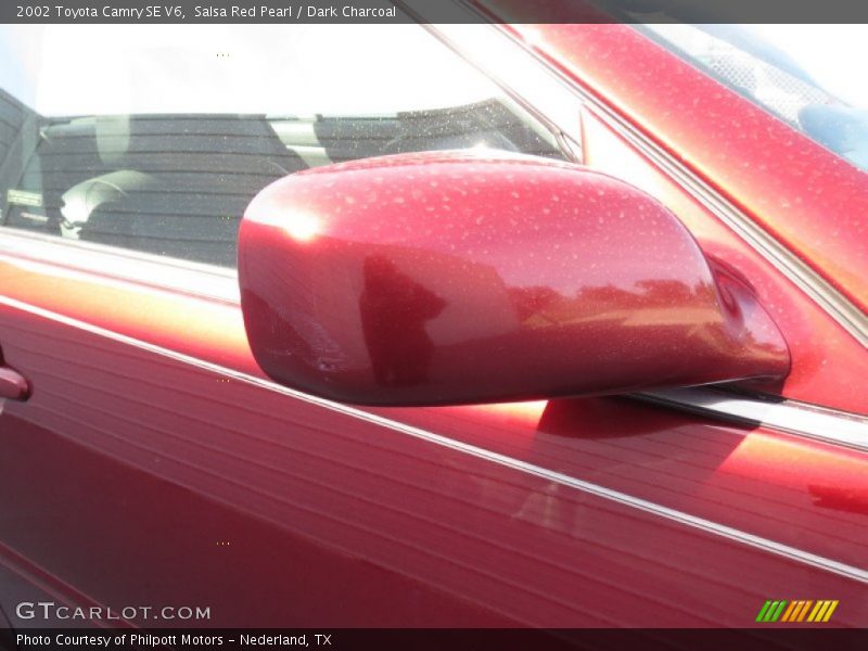 Salsa Red Pearl / Dark Charcoal 2002 Toyota Camry SE V6