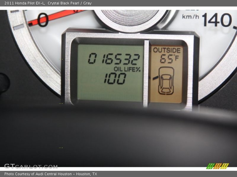 Crystal Black Pearl / Gray 2011 Honda Pilot EX-L
