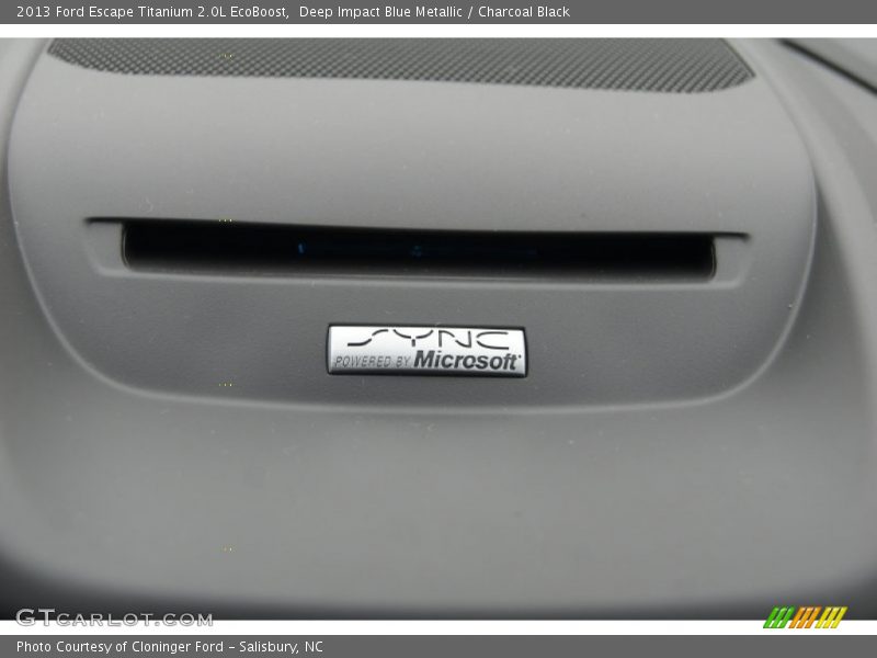Deep Impact Blue Metallic / Charcoal Black 2013 Ford Escape Titanium 2.0L EcoBoost