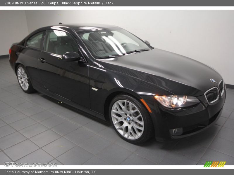 Black Sapphire Metallic / Black 2009 BMW 3 Series 328i Coupe