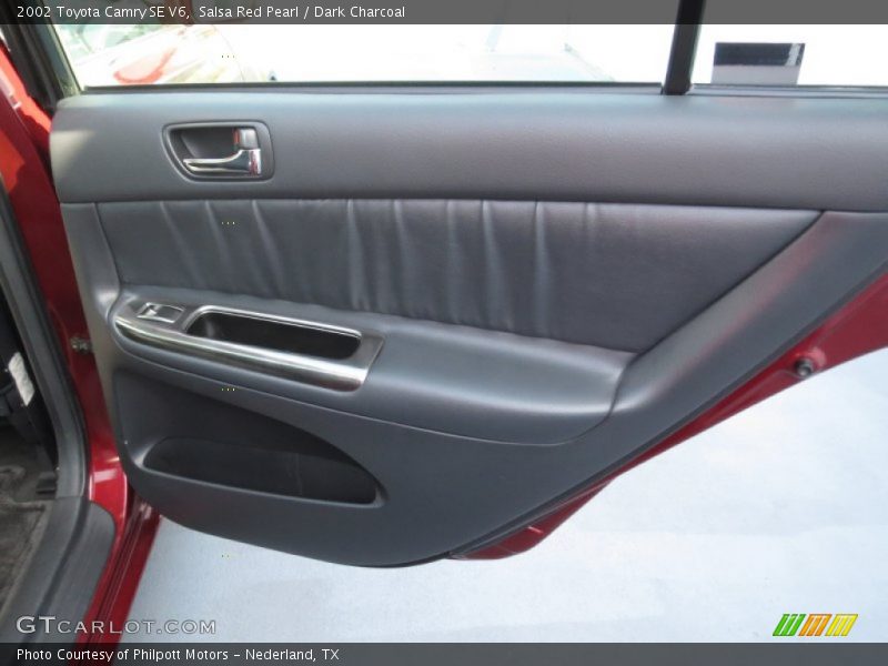Salsa Red Pearl / Dark Charcoal 2002 Toyota Camry SE V6
