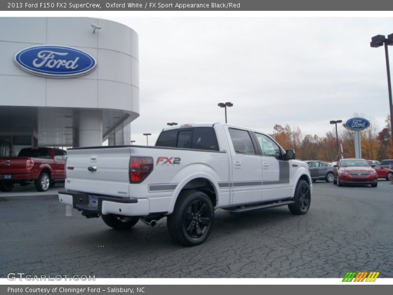 Oxford White / FX Sport Appearance Black/Red 2013 Ford F150 FX2 SuperCrew