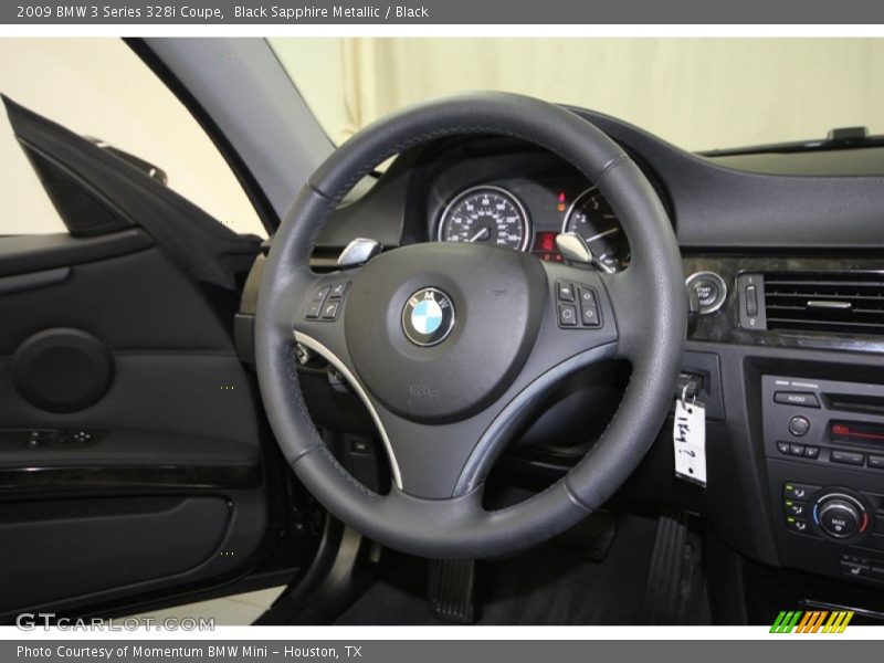 Black Sapphire Metallic / Black 2009 BMW 3 Series 328i Coupe