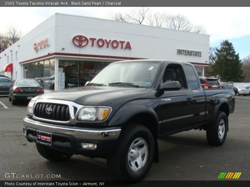 Black Sand Pearl / Charcoal 2003 Toyota Tacoma Xtracab 4x4
