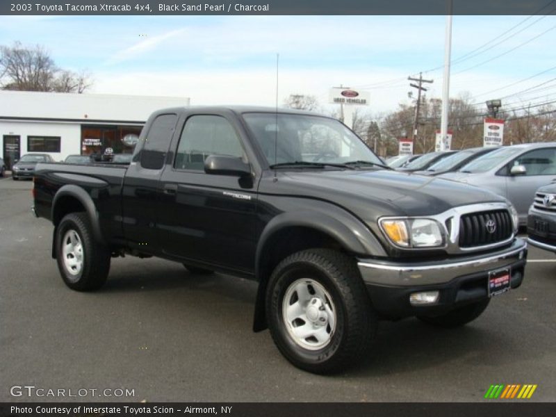 Black Sand Pearl / Charcoal 2003 Toyota Tacoma Xtracab 4x4