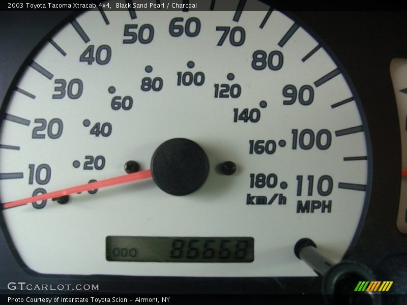 Black Sand Pearl / Charcoal 2003 Toyota Tacoma Xtracab 4x4