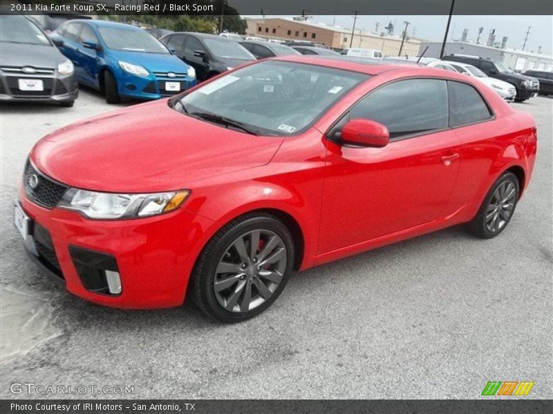 Racing Red / Black Sport 2011 Kia Forte Koup SX