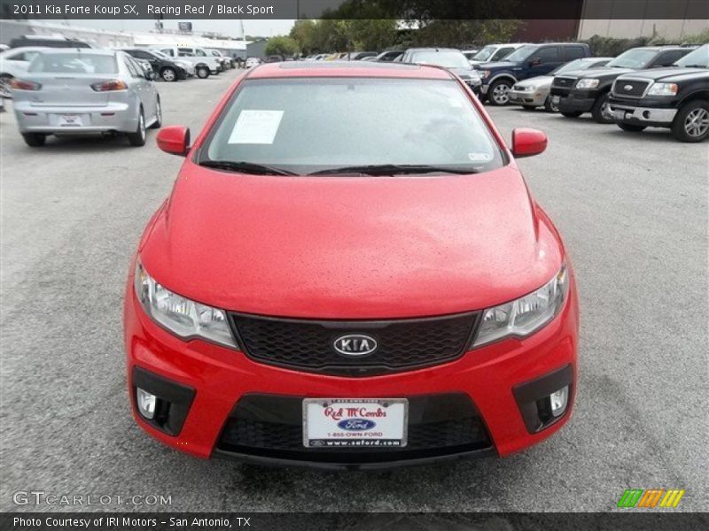 Racing Red / Black Sport 2011 Kia Forte Koup SX