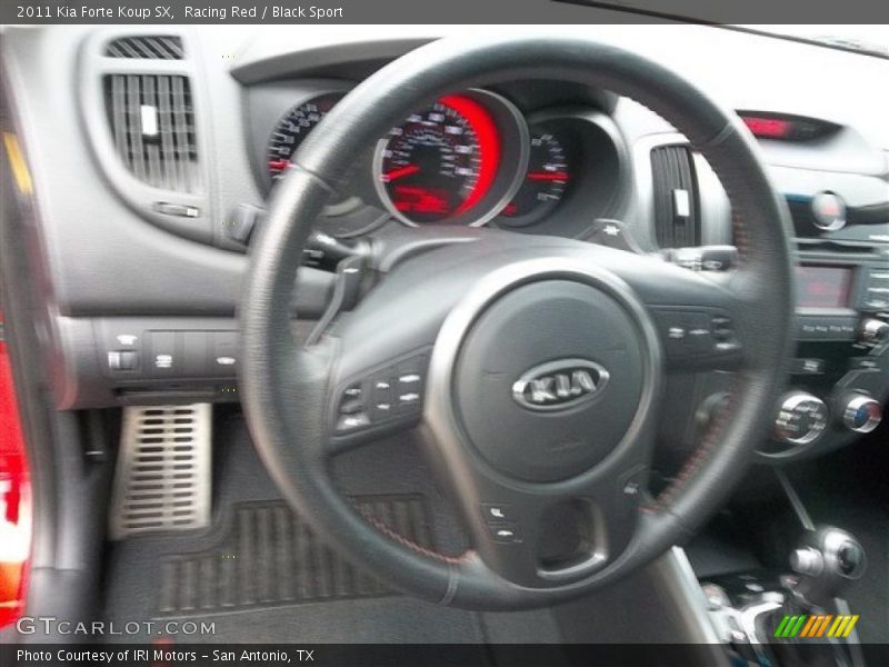 Racing Red / Black Sport 2011 Kia Forte Koup SX