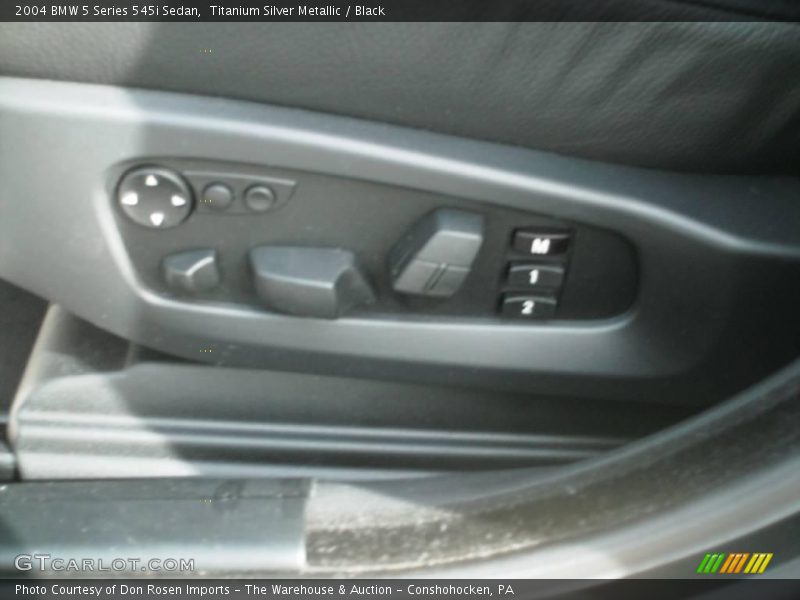 Titanium Silver Metallic / Black 2004 BMW 5 Series 545i Sedan