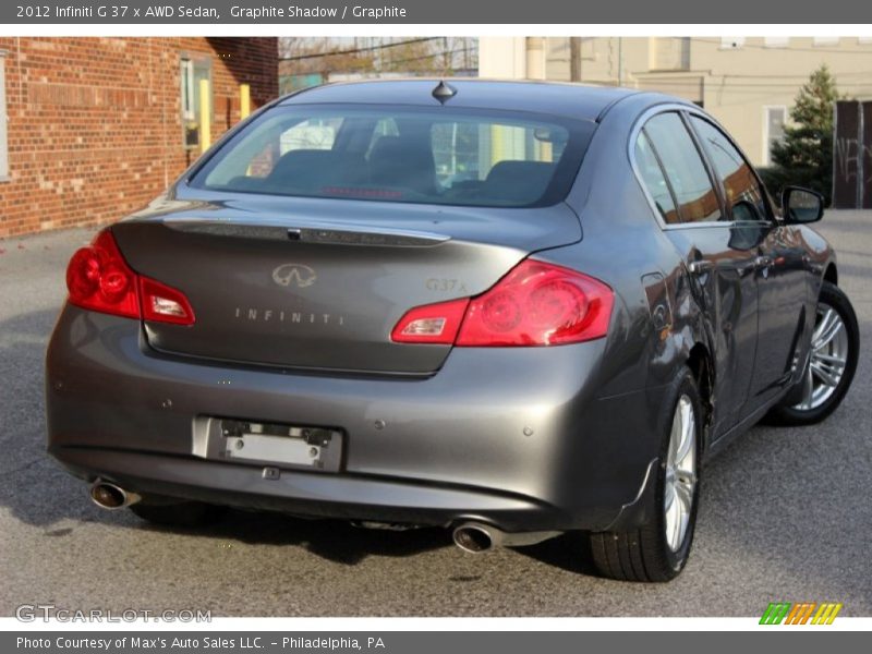 Graphite Shadow / Graphite 2012 Infiniti G 37 x AWD Sedan