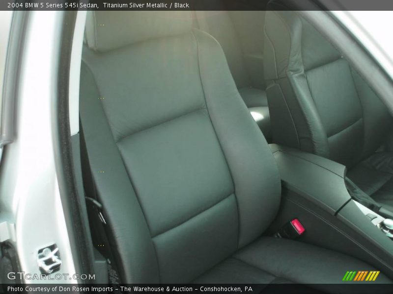 Titanium Silver Metallic / Black 2004 BMW 5 Series 545i Sedan