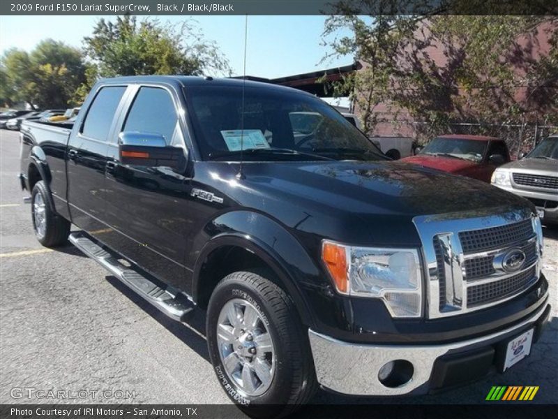 Black / Black/Black 2009 Ford F150 Lariat SuperCrew