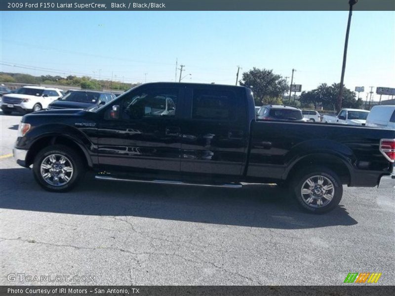 Black / Black/Black 2009 Ford F150 Lariat SuperCrew