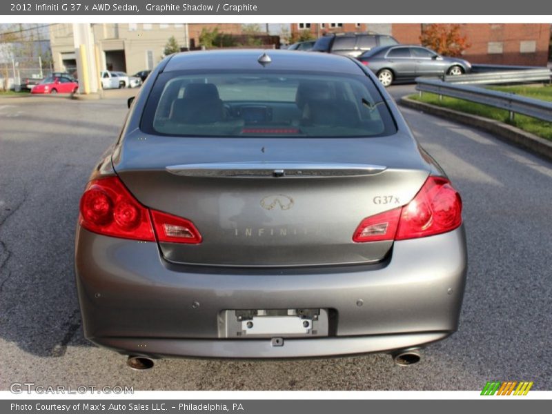 Graphite Shadow / Graphite 2012 Infiniti G 37 x AWD Sedan