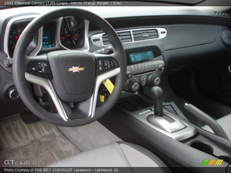 Inferno Orange Metallic / Gray 2012 Chevrolet Camaro LT/RS Coupe