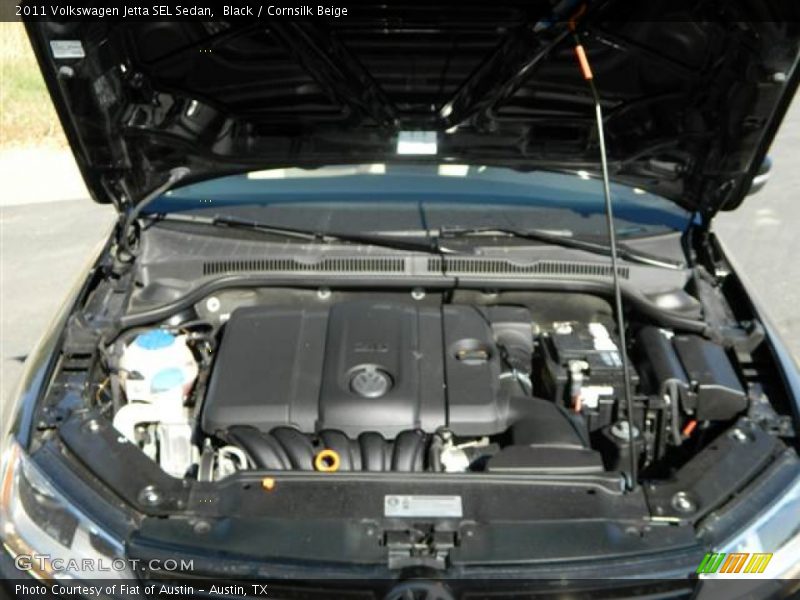 Black / Cornsilk Beige 2011 Volkswagen Jetta SEL Sedan