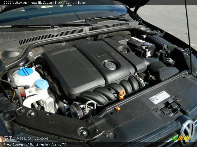 Black / Cornsilk Beige 2011 Volkswagen Jetta SEL Sedan