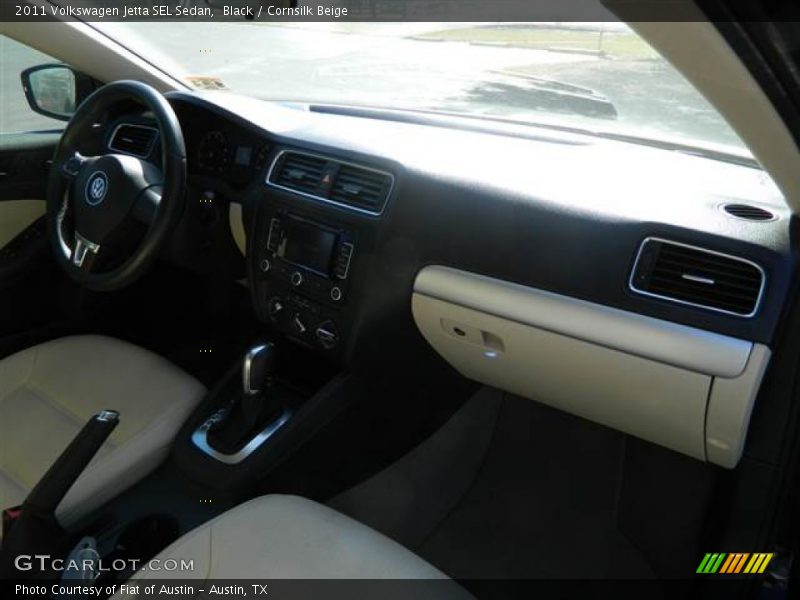 Black / Cornsilk Beige 2011 Volkswagen Jetta SEL Sedan