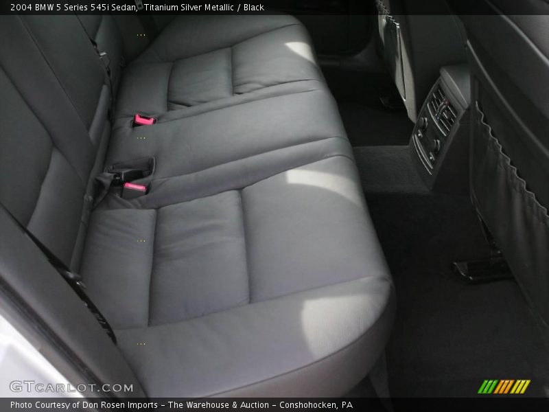 Titanium Silver Metallic / Black 2004 BMW 5 Series 545i Sedan