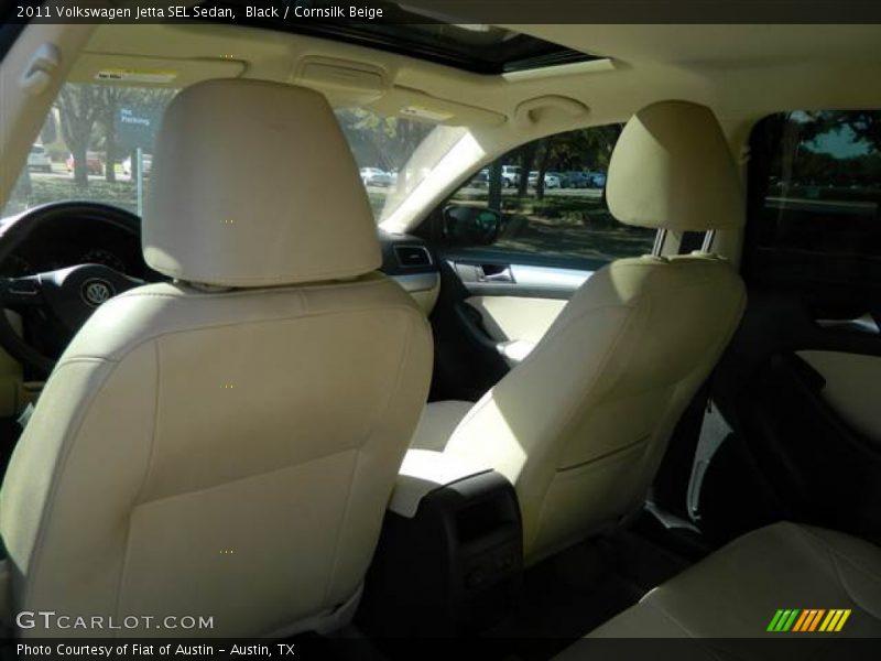Black / Cornsilk Beige 2011 Volkswagen Jetta SEL Sedan