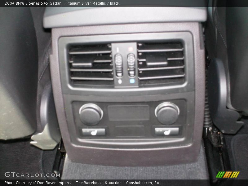 Titanium Silver Metallic / Black 2004 BMW 5 Series 545i Sedan