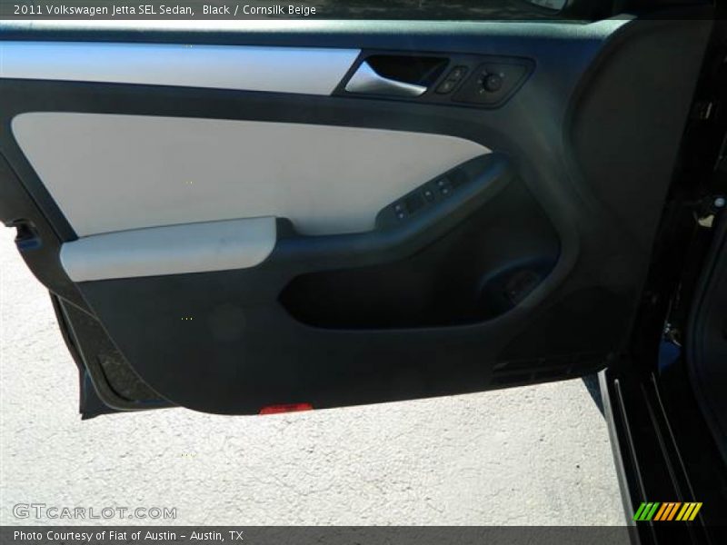Black / Cornsilk Beige 2011 Volkswagen Jetta SEL Sedan