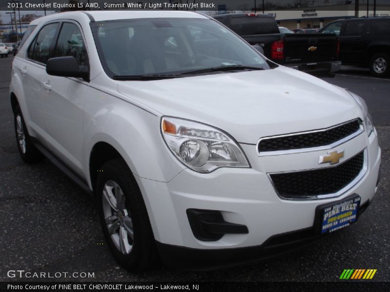 Summit White / Light Titanium/Jet Black 2011 Chevrolet Equinox LS AWD