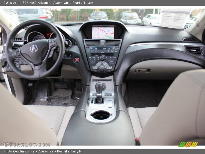 Aspen White Pearl / Taupe 2010 Acura ZDX AWD Advance