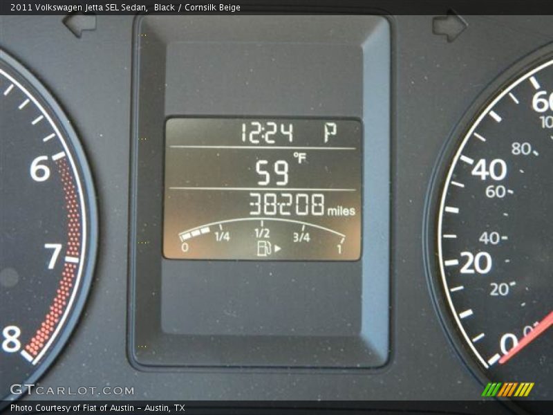 Black / Cornsilk Beige 2011 Volkswagen Jetta SEL Sedan