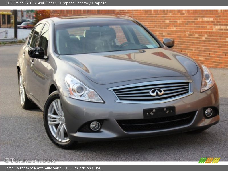 Graphite Shadow / Graphite 2012 Infiniti G 37 x AWD Sedan