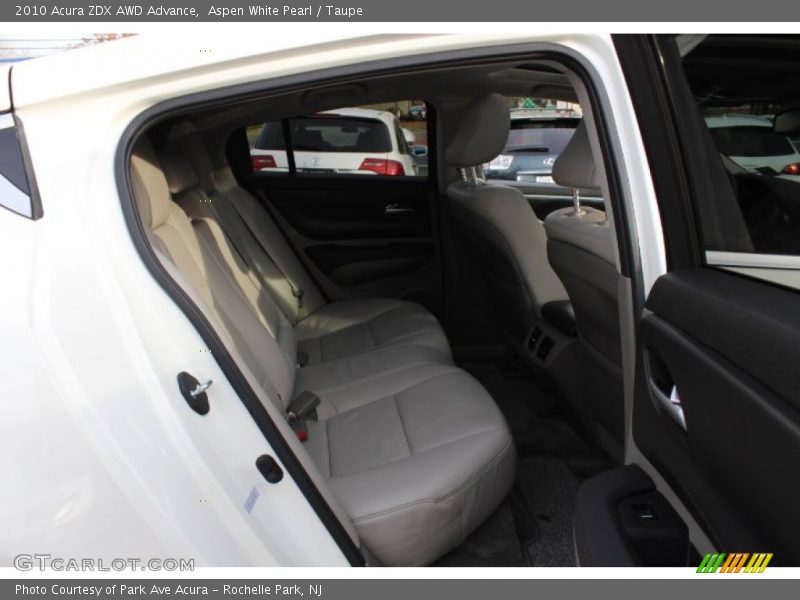 Aspen White Pearl / Taupe 2010 Acura ZDX AWD Advance