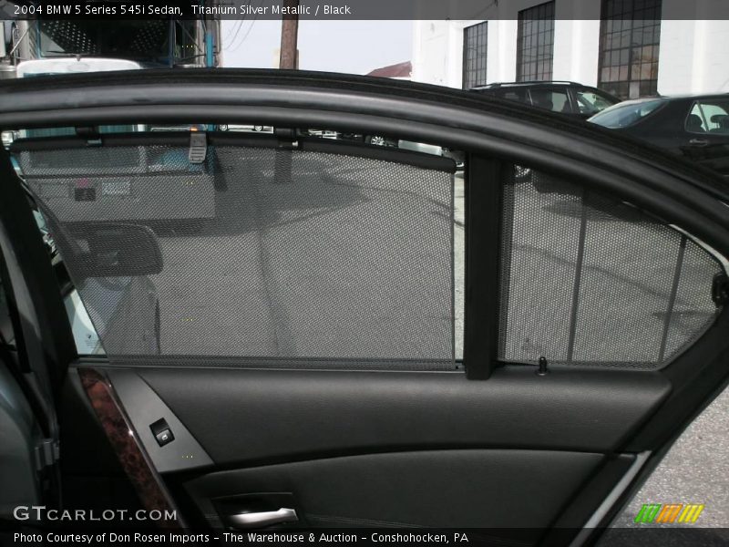 Titanium Silver Metallic / Black 2004 BMW 5 Series 545i Sedan