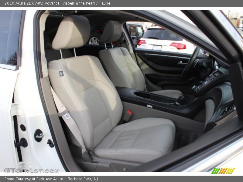 Aspen White Pearl / Taupe 2010 Acura ZDX AWD Advance